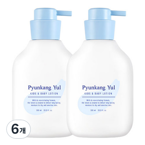 편강율 키즈 앤 베이비 로션 베이비파우더향, 590ml, 6개