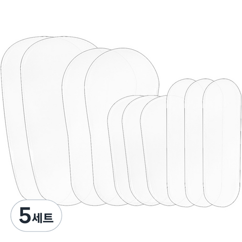 다크니스 브러시 커버 10종 세트, 반투명, 5세트