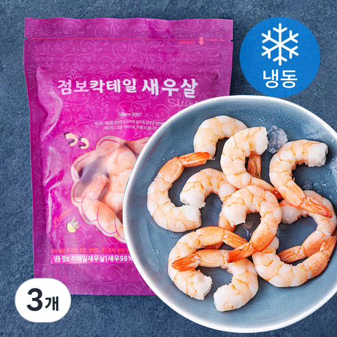 점보 칵테일 새우살 (냉동), 3개, 200g