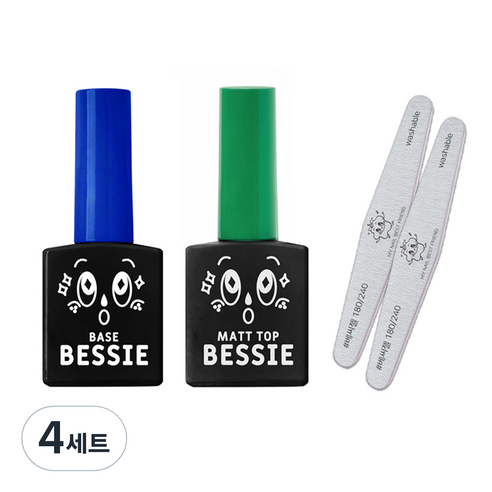 베씨 베이스젤 + 매트탑젤 + 지브라파일 2p 세트, 베이스젤, 매트탑젤, 지브라파일(180/240), 4세트
