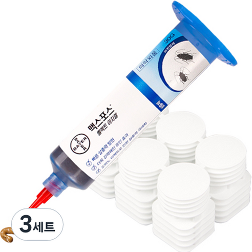 바이엘 맥스포스 셀렉트 겔 30g+먹이통 30개입, 30g, 3세트