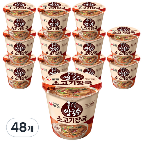 농심 쌀국수 소고기장국 컵라면 73g, 48개
