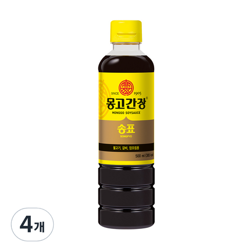 몽고간장 송표, 500ml, 4개