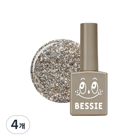 베씨 컬러 글리터젤 네일, GL30 샌드 베이지, 11ml, 4개