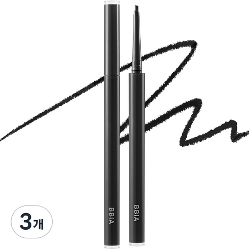 삐아 라스트 오토 젤 아이라이너 슬림 0.1g, 느와르S, 3개