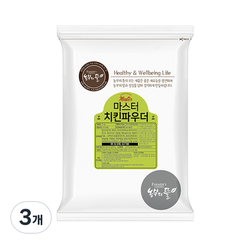 농부의뜰 마스터 치킨파우더 조미료, 1kg, 3개