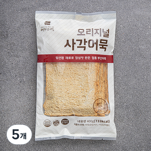영자어묵 오리지널 사각어묵, 400g, 5개