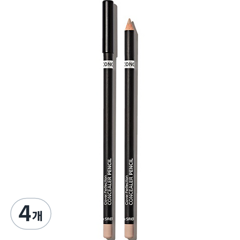 더샘 커버 퍼펙션 컨실러 펜슬, 컨투어 베이지, 4개