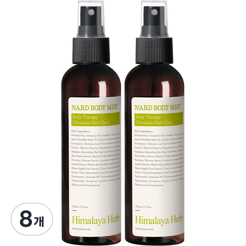부케가르니 나드 바디미스트 레몬민트향, 200ml, 8개