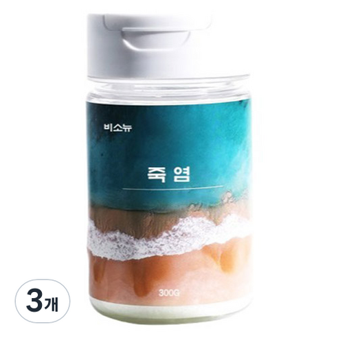 비소뉴 정성으로 구운 죽염, 300g, 3개