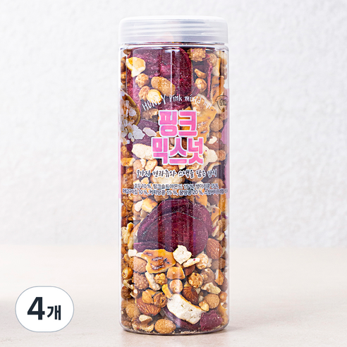 허니버터 핑크 믹스넛, 450g, 4개