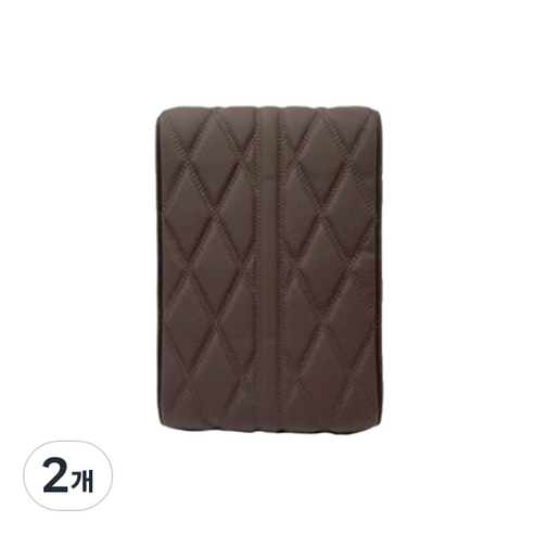 차덕후 팔걸이 콘솔 쿠션, 모던 브라운, 2개