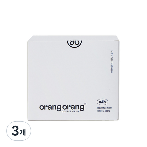 오랑오랑 드립백 커피, 12g, 15개입, 3개