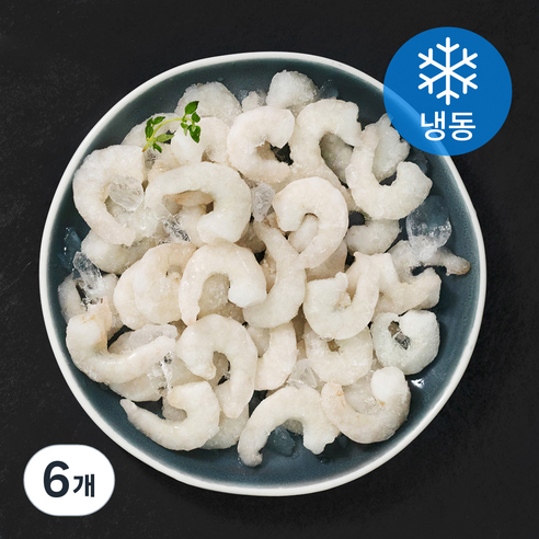 흰다리새우살 (냉동), 200g(소), 6개