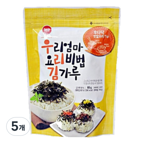 바다모아 우리엄마 요리비법 김가루, 60g, 5개