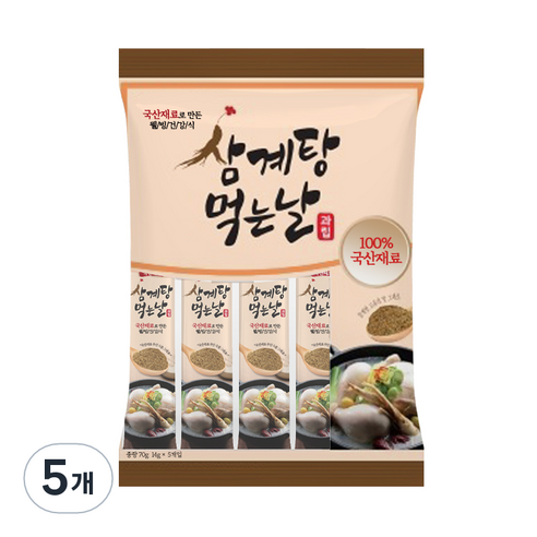 삼계탕 먹는 날 과립 5p, 70g, 5개
