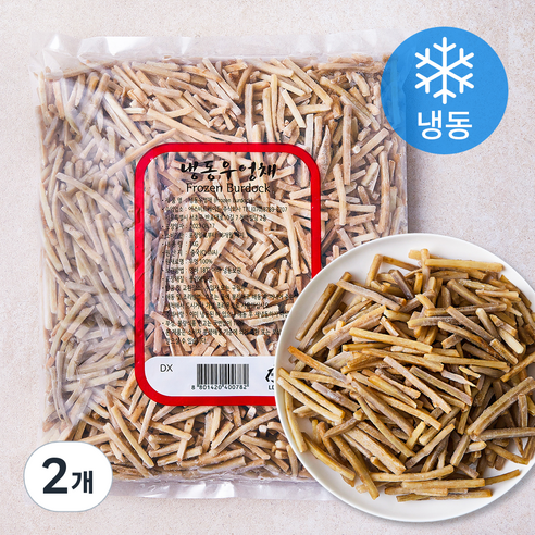 식재료마당발 중국산 우엉채 (냉동), 1kg, 2개
