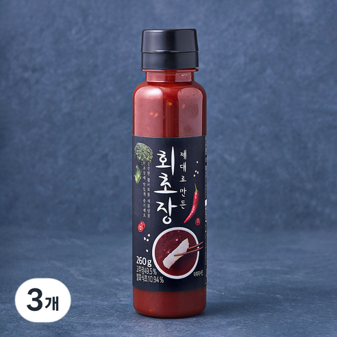 주비푸드 제대로 만든 회초장, 260g, 3개