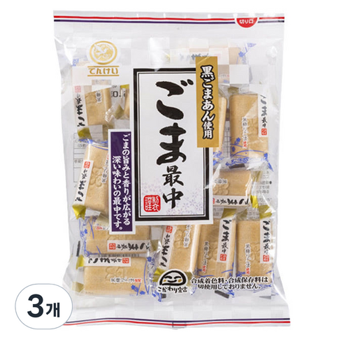 텐케 검은참깨 모나카, 3개, 173g