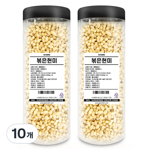 고미네 볶은 현미 BIG, 250g, 10개