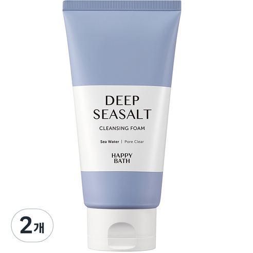 해피바스 퍼펙트 딥 씨솔트 클렌징폼, 150g, 2개