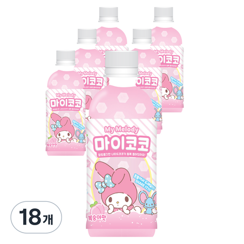 마이멜로디 마이코코 복숭아맛, 18개, 340ml