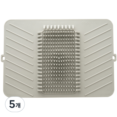 쿨풋 3D 돌기형 풋 브러쉬 발세척 매트, 5개, 1개입