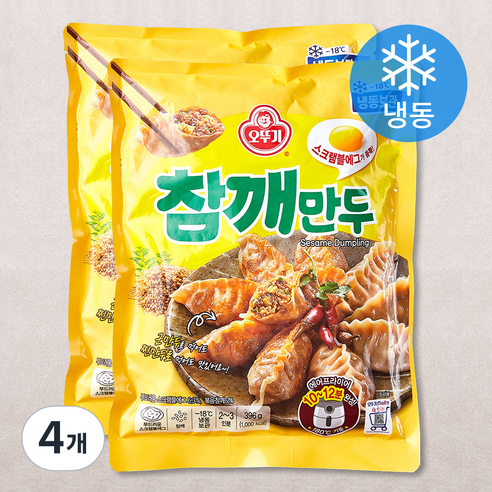 오뚜기 참깨만두 (냉동), 396g, 4개