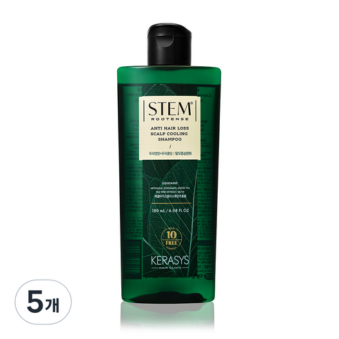 케라시스 스템루텐스 두피영양샴푸 두피쿨링 탈모케어, 5개, 180ml