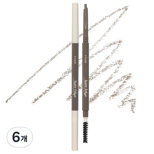 에뛰드 베어 엣지 슬림 브로우 0.1g, 05 마일드 토프, 6개
