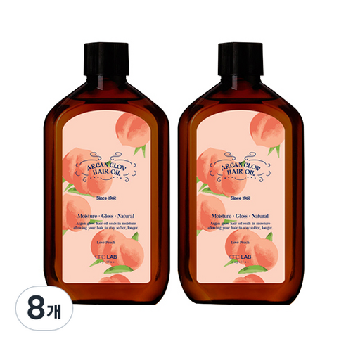 씨에프씨랩 아르간 글로우 헤어오일 러브피치, 110ml, 8개