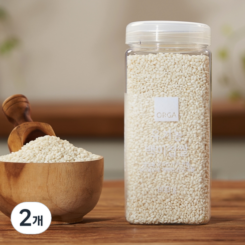 ORGA 유기농 백미찹쌀, 800g, 2개