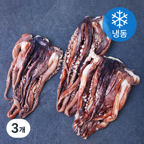 고등어청년 대왕 오징어 다리 (냉동), 3개, 1kg
