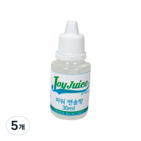 아로마조이 조이쥬스 슬라임 향료 30ml, 5개, 파워멘솔