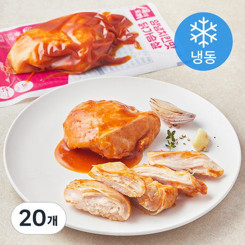 육식토끼 양념치킨맛 닭가슴살 (냉동), 100g, 20개