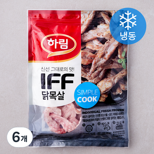 하림 IFF 닭목살 (냉동), 500g, 6개