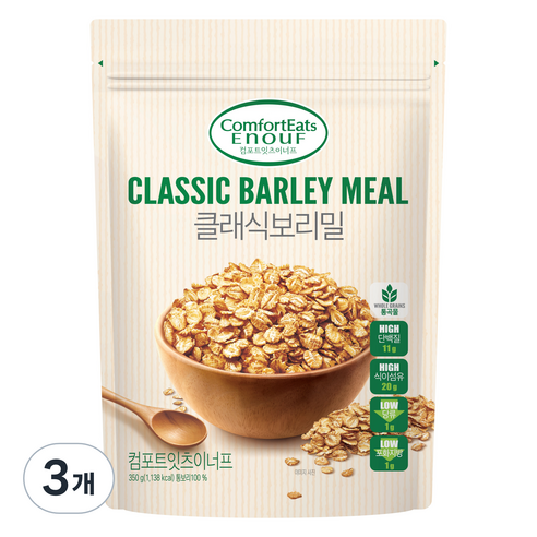 컴포트잇츠이너프 클래식보리밀, 350g, 3개