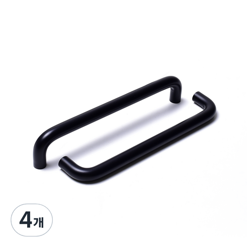 손잡이세상 디제이 2구 가구손잡이 블랙 14mm P192, 4개