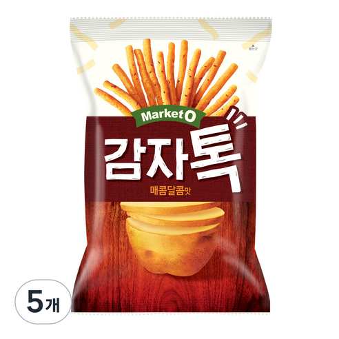 오리온 감자톡 매콤달콤맛, 136g, 5개