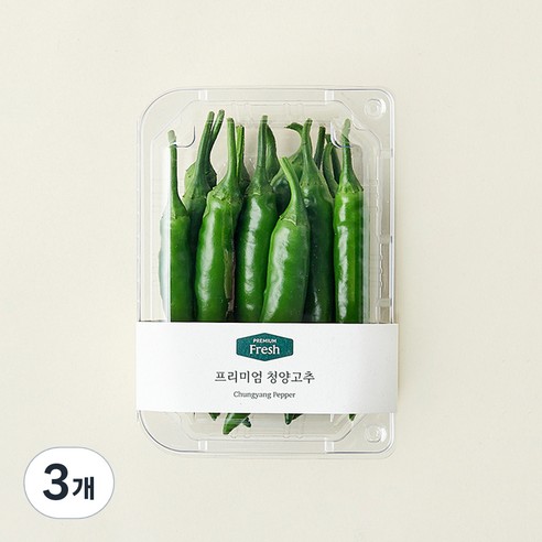 프리미엄 청양고추, 150g, 3개