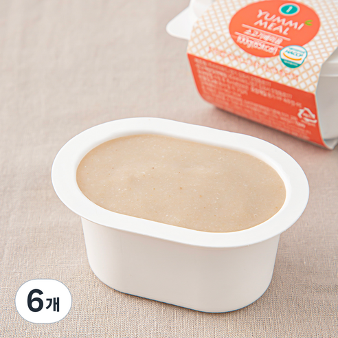 얌이밀 초기 만4~6개월 이유식, 혼합맛(소고기/배), 100g, 6개