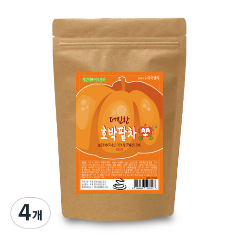 아이앤티 더진한호박팥차, 1.2g, 50개입, 4개