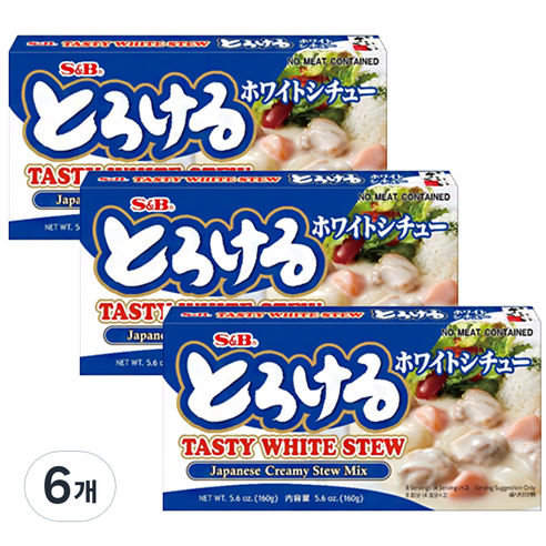 에스앤비 테이스티 화이트 스튜, 6개, 160g