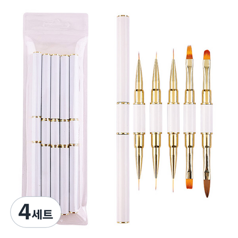 카카스 네일브러쉬 5종 세트, KN-B3054, 4세트