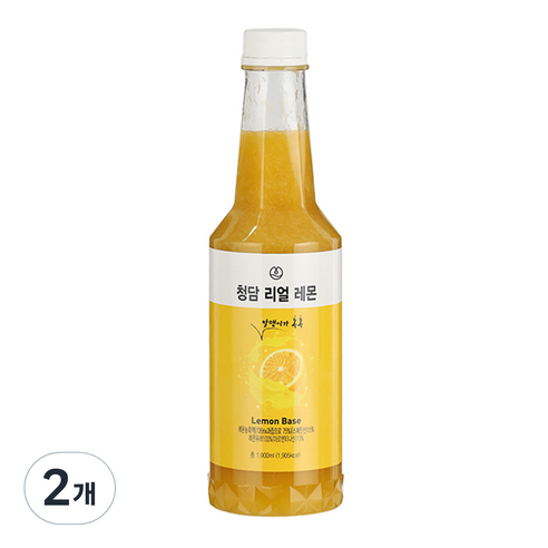 청담라이프 리얼 레몬 농축액, 1000ml, 2개