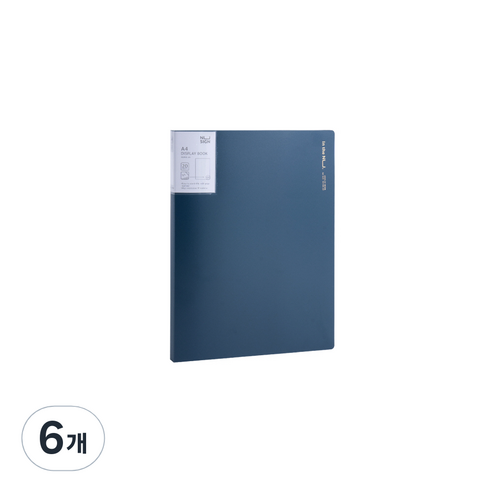 누사인 파스텔 모던 클리어 파일 20매, 6개, 네이비