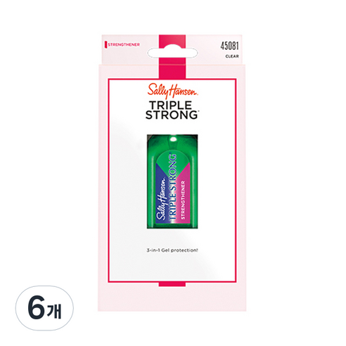 샐리한센 트리플스트롱 손톱 강화제, 13.3ml, 6개