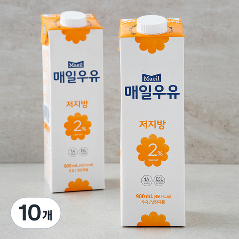 매일우유 저지방2% 우유, 900ml, 10개