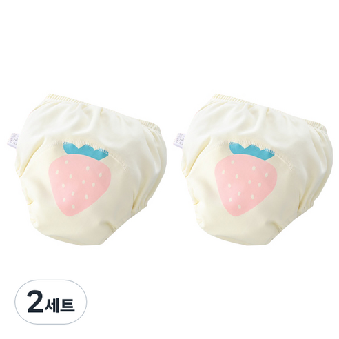 베베니즈 후르츠 유아 배변훈련팬티 2p, 스트로베리, 2세트