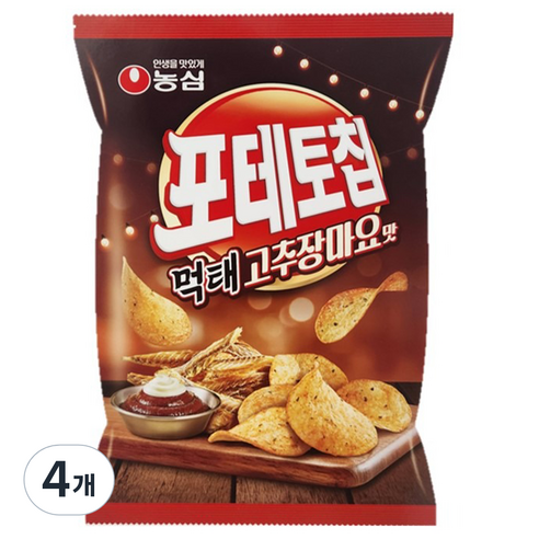 포테토칩 먹태 고추장 마요맛, 4개, 50g